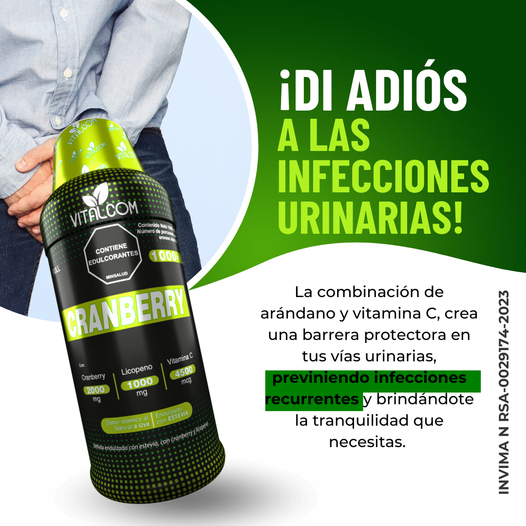 BIENESTAR MASCULINO: CRANBERRY+ LICOPENO + ZINC Y SELENIO (REGISTRO INVIMA)