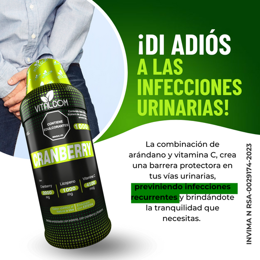 BIENESTAR MASCULINO: CRANBERRY+ LICOPENO + ZINC Y SELENIO (REGISTRO INVIMA)
